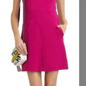 Magenta Lace Sleeveless Dress